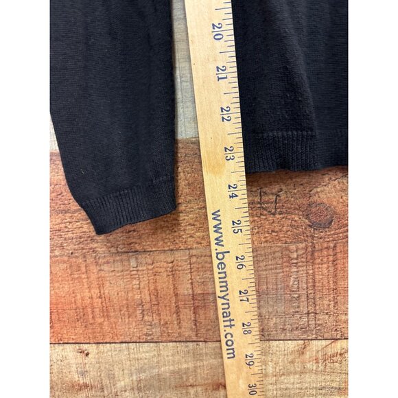 Jeans By Buffalo Black Beaded Collar Sweater S Long Sleeve - Picture 2 of 6